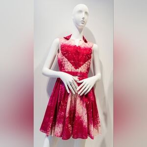 Halston Heritage | Tie-Dye Print Mini Dress